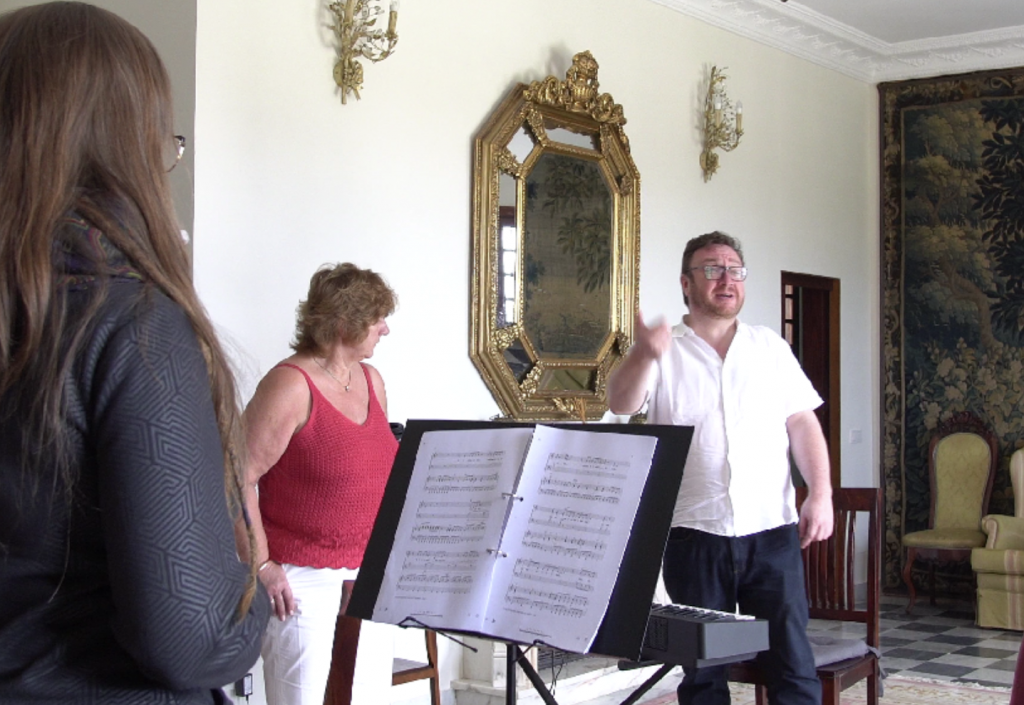 Vocal training at Sing Eat Retreat